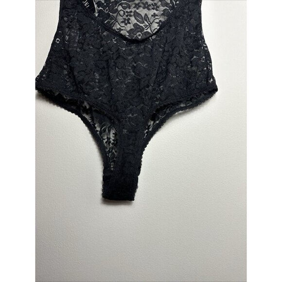 I.N.C. International Concepts Sheer Lace Cup Lingerie Bodysuit‎ Deep Black - Picture 6 of 8